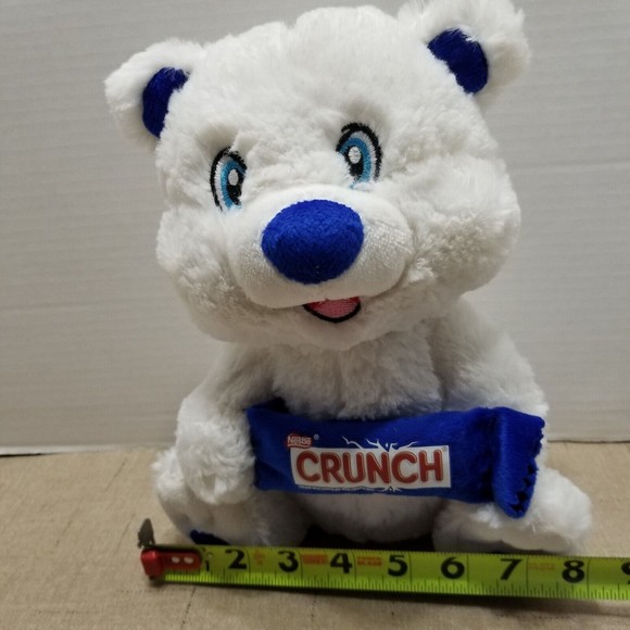 Nestle White Teddy Bear Crunch Candy Bar Plush Stuffed Animal Kelly Toy 2016 - Picture 8 of 12